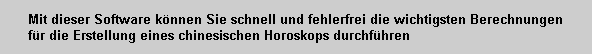 Chin. Horoskop CD